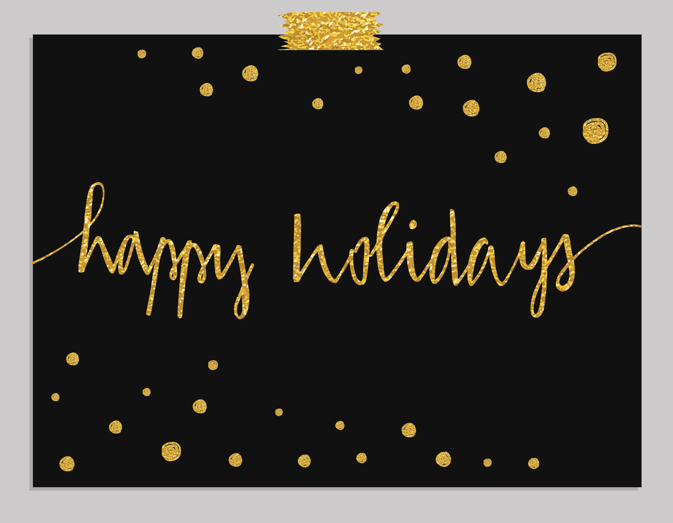 Happy holidays greeting card