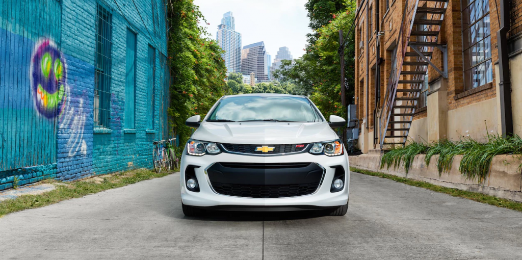 2017 Chevy Sonic front fascia