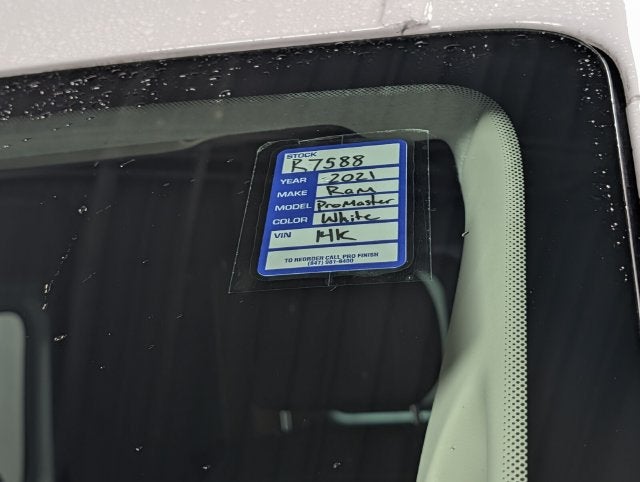 2021 RAM ProMaster Cargo Van Base