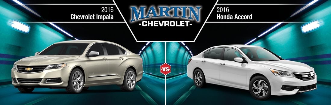 2016 Chevy Impala vs 2016 Honda Accord