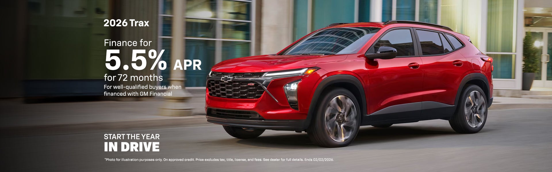 *Photo for illustration purposes only.  5.5% APR for 72 mont